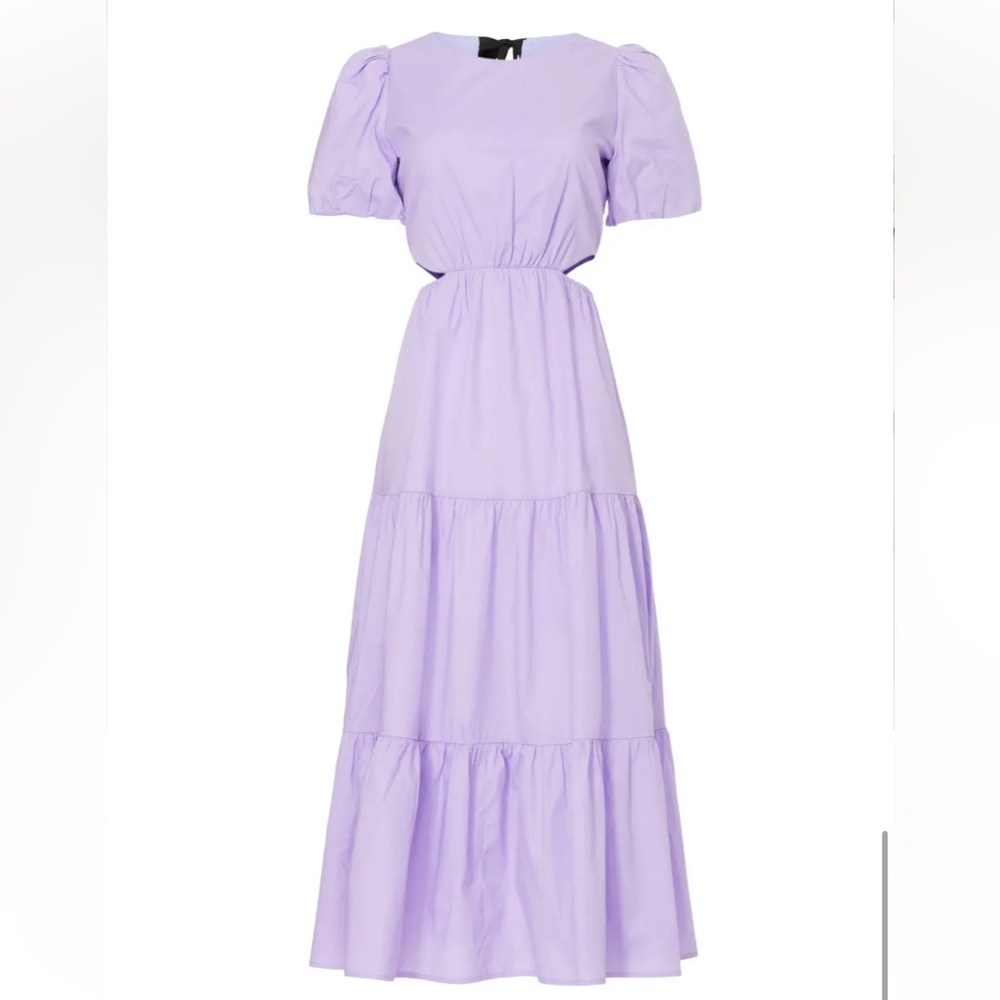 Peter Som Collective Purple Cutout Midi Dress Size 4